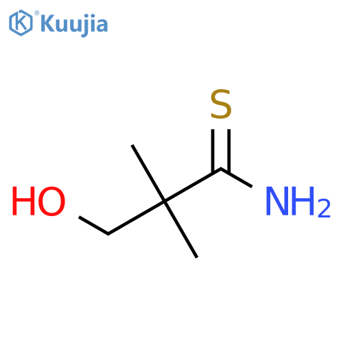 3-Hydroxy-2,2-dimethylpropanethioamide structure