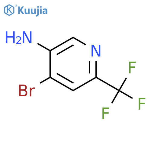 4-bromo-6-(trifluoromethyl)pyridin-3-amine structure