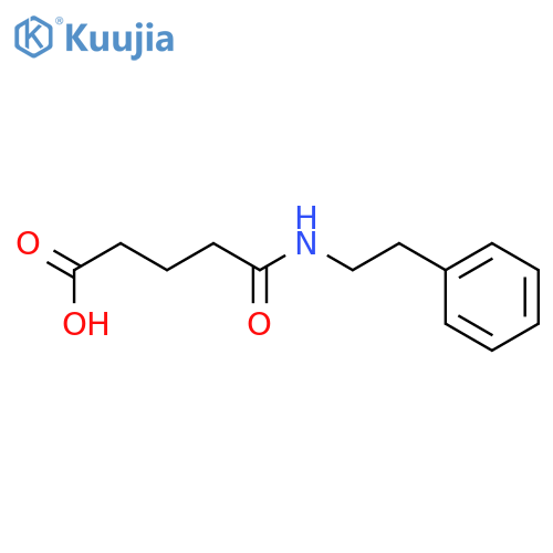 4-(2-phenylethyl)carbamoylbutanoic acid structure
