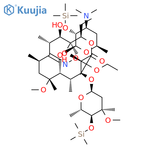 6-O-Methyl-2',4''-bis-O-(trimethylsilyl)-9-O-(1-ethoxy-1-methylethyl)oxime Erythromycin structure