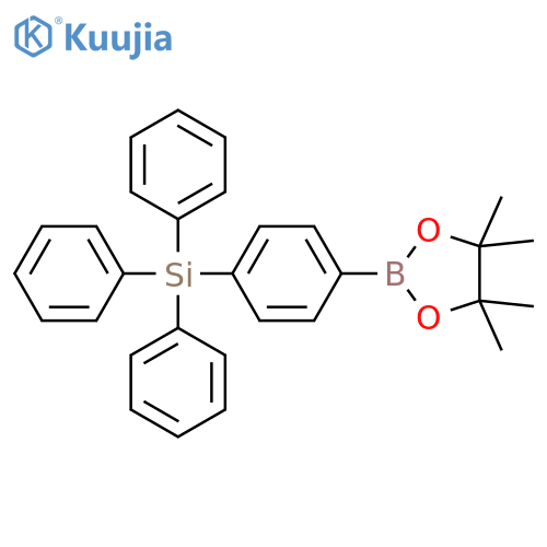 Triphenyl(4-(4,4,5,5-tetramethyl-1,3,2-dioxaborolan-2-yl)phenyl)silane structure