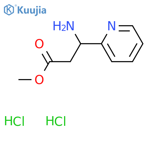 Methyl 3-amino-3-(pyridin-2-yl)propanoate dihydrochloride structure