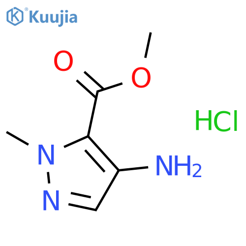 Methyl 4-amino-1-methyl-1H-pyrazole-5-carboxylate hydrochloride structure