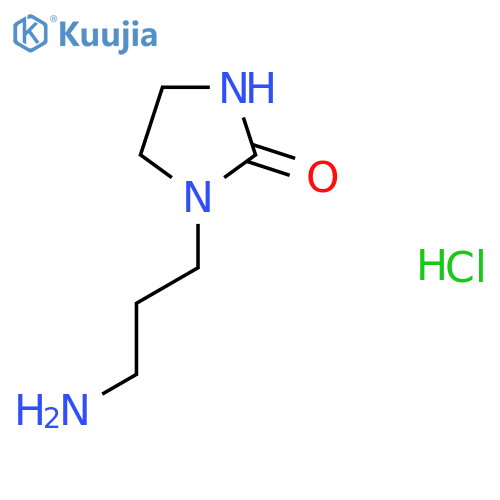 1-(3-Aminopropyl)imidazolidin-2-one;hydrochloride structure
