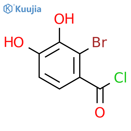 Benzoyl chloride, 2-bromo-3,4-dihydroxy- structure