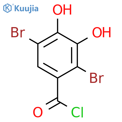Benzoyl chloride, 2,5-dibromo-3,4-dihydroxy- structure