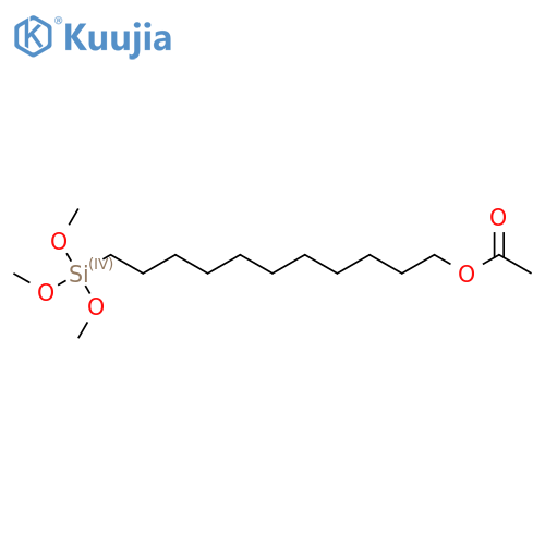 11-Acetoxyundecyltrimethoxysilane structure