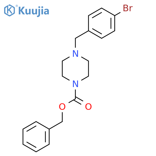 benzyl 4-(4-bromophenyl)methylpiperazine-1-carboxylate structure