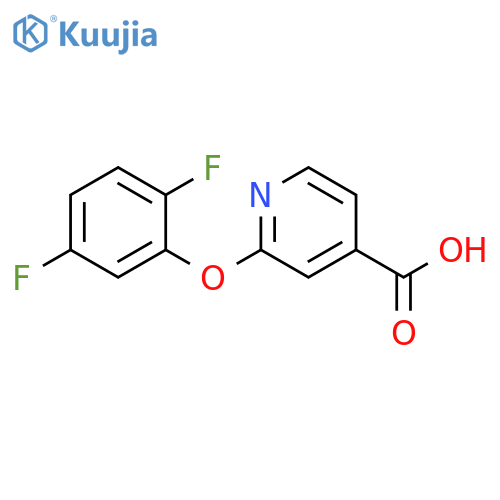 2-(2,5-Difluorophenoxy)isonicotinic acid structure