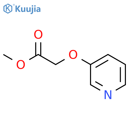 Acetic acid, (3-pyridinyloxy)-, methyl ester structure
