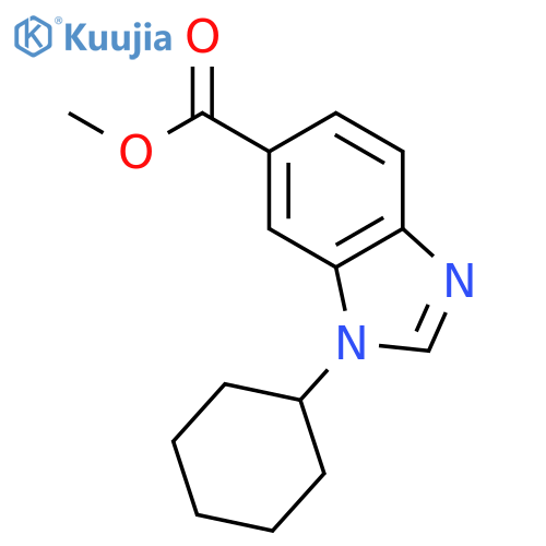 Methyl 1-cyclohexyl-1H-benzo[d]imidazole-6-carboxylate structure