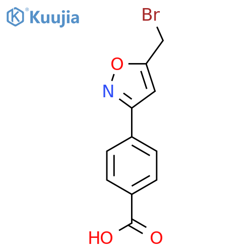 4-(5-Bromomethyl-isoxazol-3-yl)-benzoic Acid structure