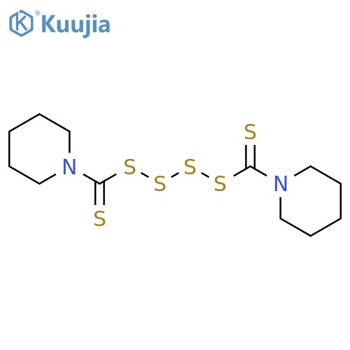 Dipentamethylenethiuram tetrasulfide structure