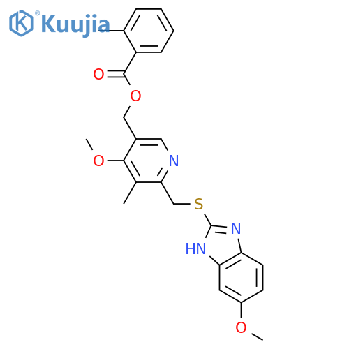 o-Toluoyl-5-hydroxy Omeprazole Sulfide structure