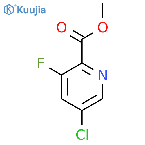 Methyl 5-chloro-3-fluoropyridine-2-carboxylate structure
