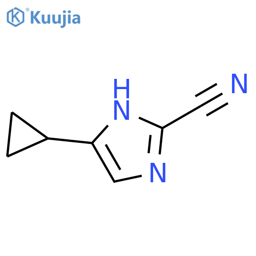 4-cyclopropyl-1H-imidazole-2-carbonitrile structure