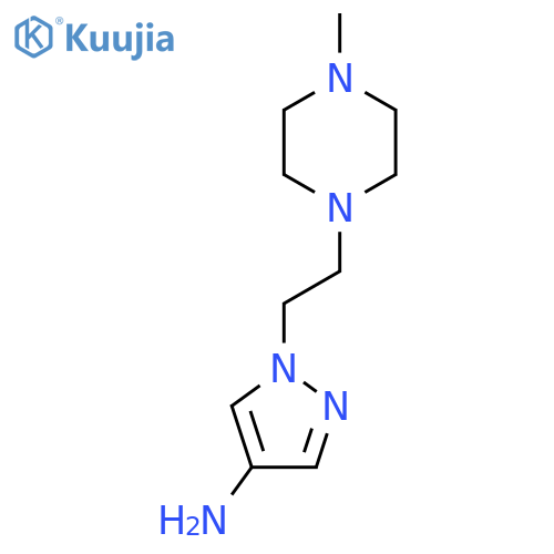 1-[2-(4-Methylpiperazin-1-yl)ethyl]-1h-pyrazol-4-amine structure