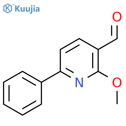 2-Methoxy-6-phenylnicotinaldehyde structure