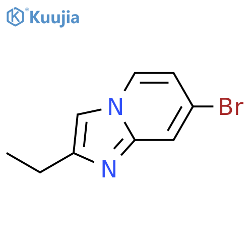 7-bromo-2-ethyl-imidazo[1,2-a]pyridine structure