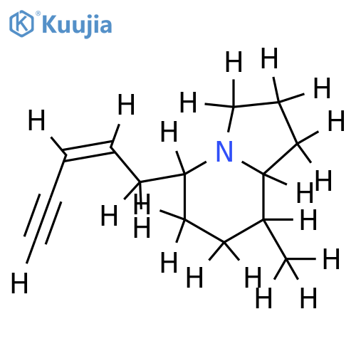 5-(pent-2-en-4-ynyl)-8-methylindolizidine structure