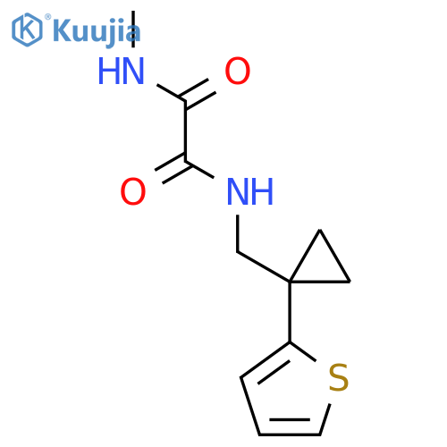 N-methyl-N'-{1-(thiophen-2-yl)cyclopropylmethyl}ethanediamide structure