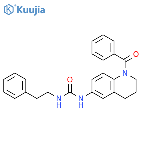 3-(1-benzoyl-1,2,3,4-tetrahydroquinolin-6-yl)-1-(2-phenylethyl)urea structure