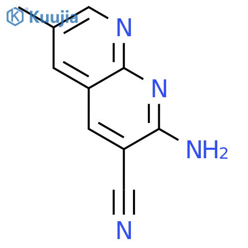 2-Amino-6-methyl-1,8-naphthyridine-3-carbonitrile structure