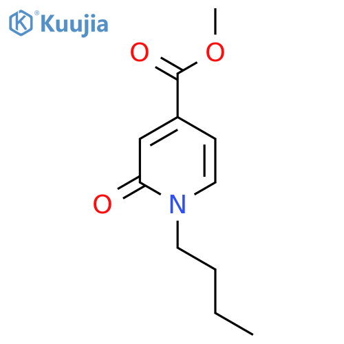 Methyl 1-butyl-2-oxo-1,2-dihydropyridine-4-carboxylate structure