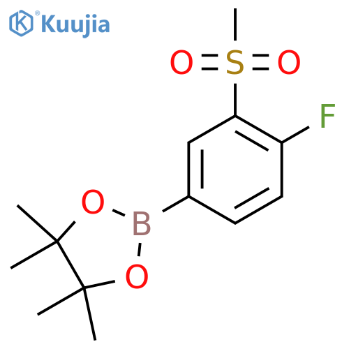4-Fluoro-3-(methylsulfonyl)phenylboronic acid pinacol ester structure