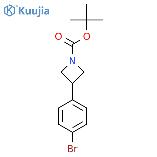 Tert-butyl 3-(4-bromophenyl)azetidine-1-carboxylate structure