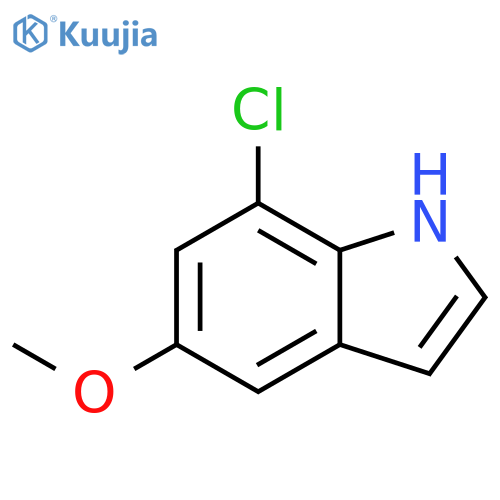 7-chloro-5-methoxy-1H-Indole structure