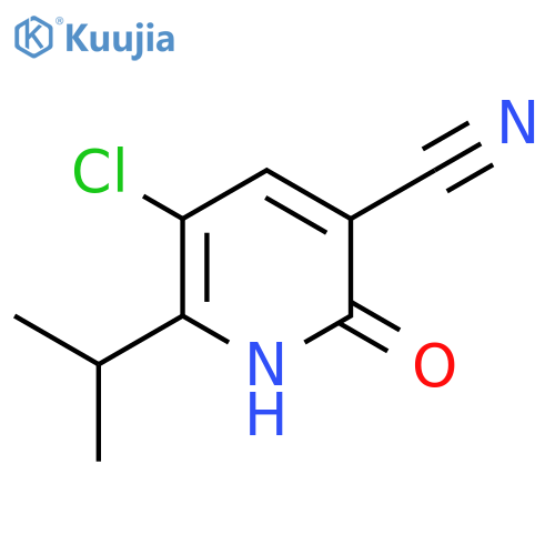 5-Chloro-6-isopropyl-2-oxo-1,2-dihydro-3-pyridinecarbonitrile structure