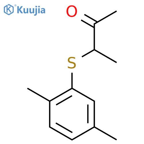 2-Butanone, 3-[(2,5-dimethylphenyl)thio]- structure