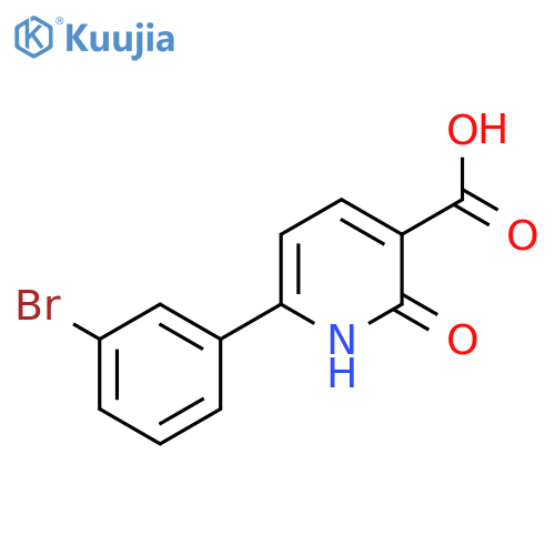 6-(3-Bromophenyl)-2-oxo-1,2-dihydropyridine-3-carboxylic acid structure