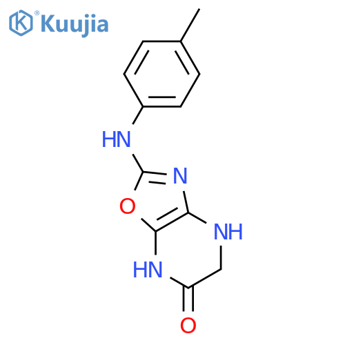 4,7-dihydro-2-[(4-methylphenyl)amino]-Oxazolo[4,5-b]pyrazin-6(5H)-one structure