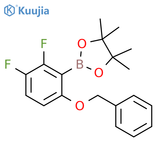 2,3-Difluoro-6-(benzyloxy)phenylboronic acid pinacol ester structure
