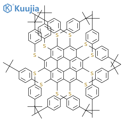Coronene, dodecakis[[4-(1,1-dimethylethyl)phenyl]thio]- structure