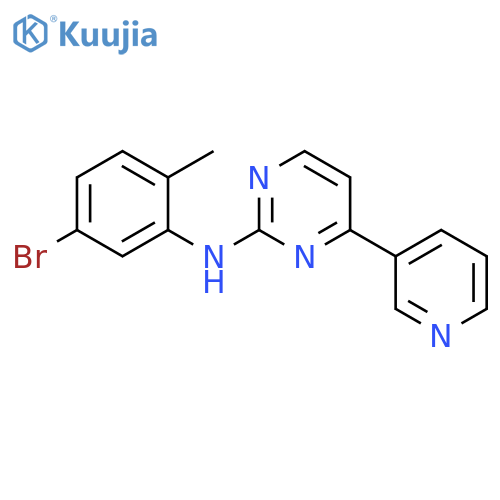 2-Pyrimidinamine, N-(5-bromo-2-methylphenyl)-4-(3-pyridinyl)- structure