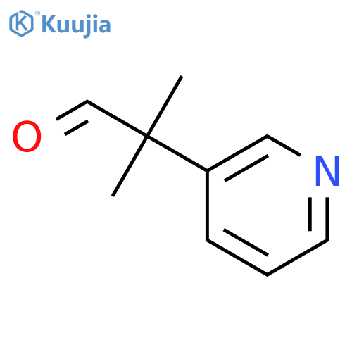 2-methyl-2-(pyridin-3-yl)propanal structure