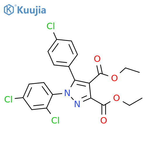 5-(4-Chloro-phenyl)-1-(2,4-dichloro-phenyl)-1h-pyrazole-3,4-dicarboxylic acid diethyl ester structure