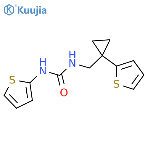 1-(thiophen-2-yl)-3-{1-(thiophen-2-yl)cyclopropylmethyl}urea structure