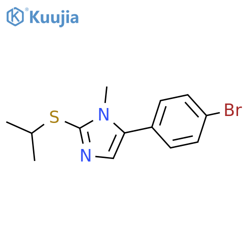5-(4-bromophenyl)-1-methyl-2-(propan-2-ylsulfanyl)-1H-imidazole structure