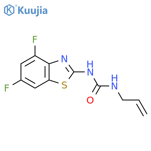 1-(4,6-difluoro-1,3-benzothiazol-2-yl)-3-(prop-2-en-1-yl)urea structure