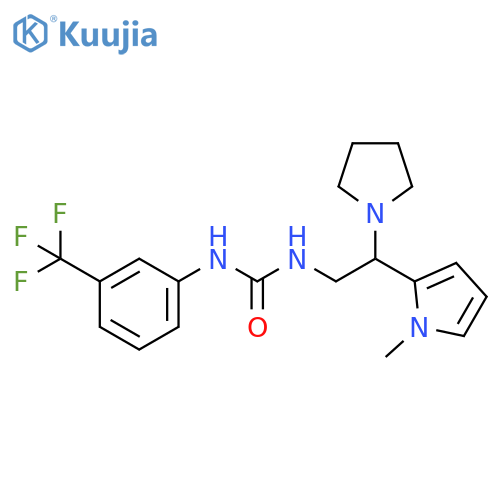 3-[2-(1-methyl-1H-pyrrol-2-yl)-2-(pyrrolidin-1-yl)ethyl]-1-[3-(trifluoromethyl)phenyl]urea structure