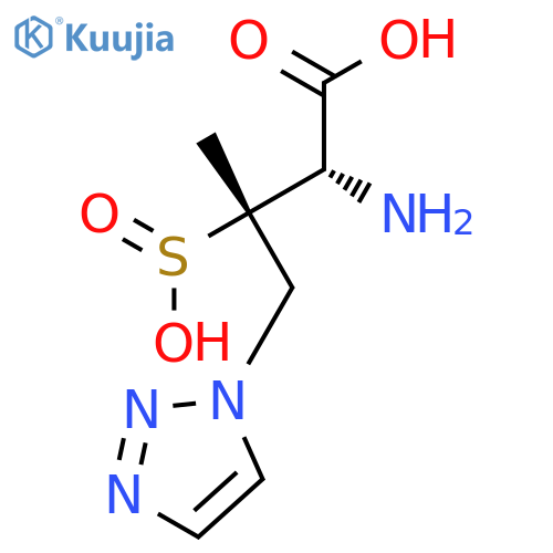 [S-(R*,R*)]-α-Amino-β-methyl-β-sulfino-1H-1,2,3-triazole-1-butanoic Acid structure