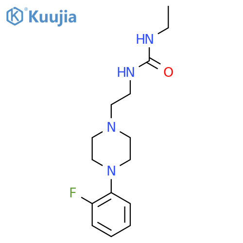 3-ethyl-1-{2-4-(2-fluorophenyl)piperazin-1-ylethyl}urea structure