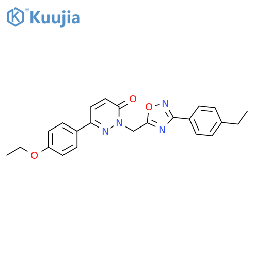 6-(4-ethoxyphenyl)-2-{[3-(4-ethylphenyl)-1,2,4-oxadiazol-5-yl]methyl}-2,3-dihydropyridazin-3-one structure