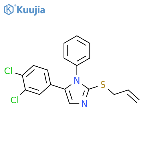 5-(3,4-dichlorophenyl)-1-phenyl-2-(prop-2-en-1-ylsulfanyl)-1H-imidazole structure