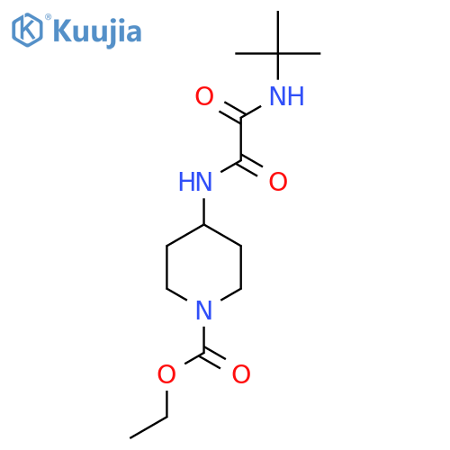ethyl 4-(tert-butylcarbamoyl)formamidopiperidine-1-carboxylate structure