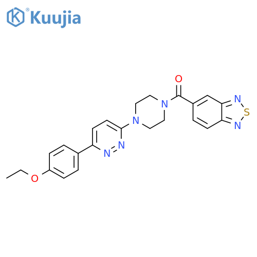 5-{4-6-(4-ethoxyphenyl)pyridazin-3-ylpiperazine-1-carbonyl}-2,1,3-benzothiadiazole structure